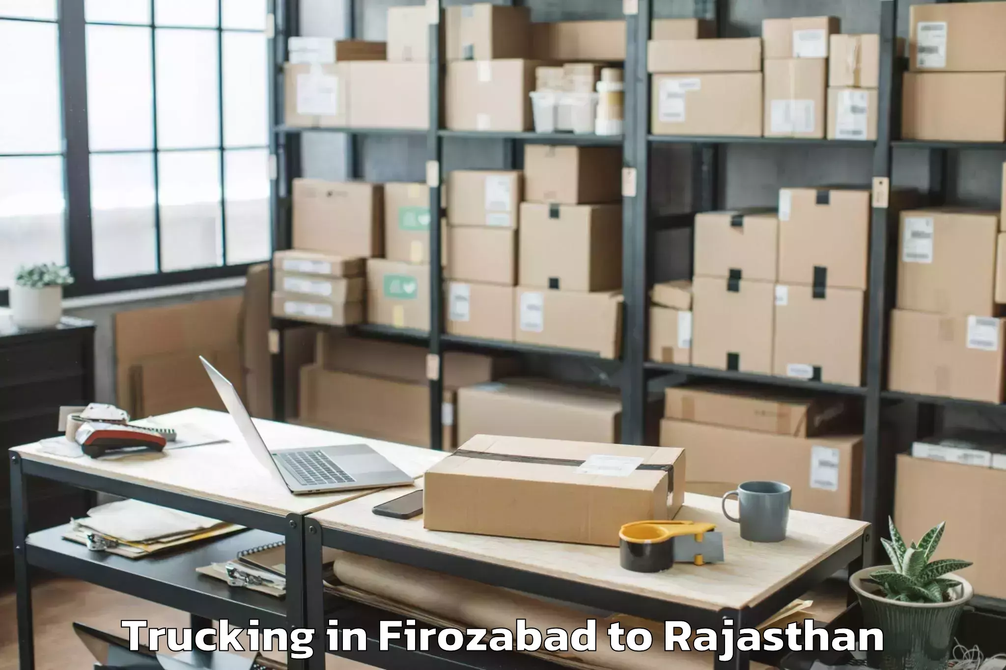 Leading Firozabad to Abhaneri Trucking Provider